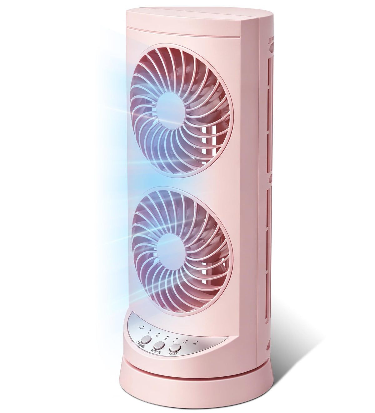 Personal Tower Cooling Fans that Blow Cold Air,25dB Quiet Fan with 24ft/s | Standing Small Desk Fan with 3 Speeds & Timer, 60° & 110° Oscillating Table Fan, Electric Floor Fan for Bedroom, Home